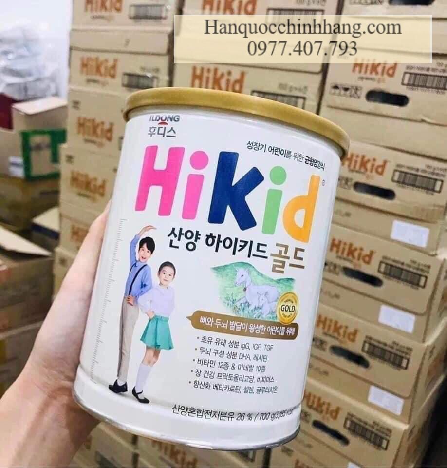 Sữa Hikid Dê Hàn Quốc 650g( cho trẻ từ 1-9 tuổi)